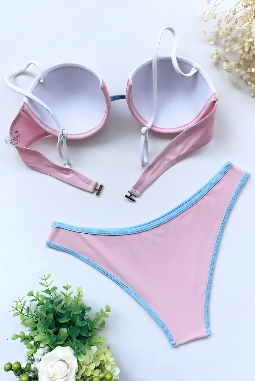 WY190 Zestaw bikini z biustonoszem na fiszbinach