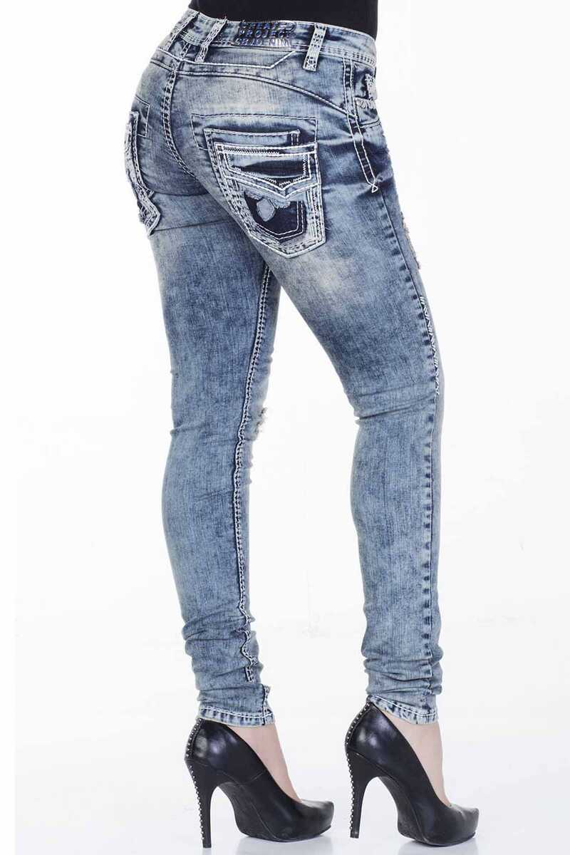 WD241 BLUE DAMEN JEANS