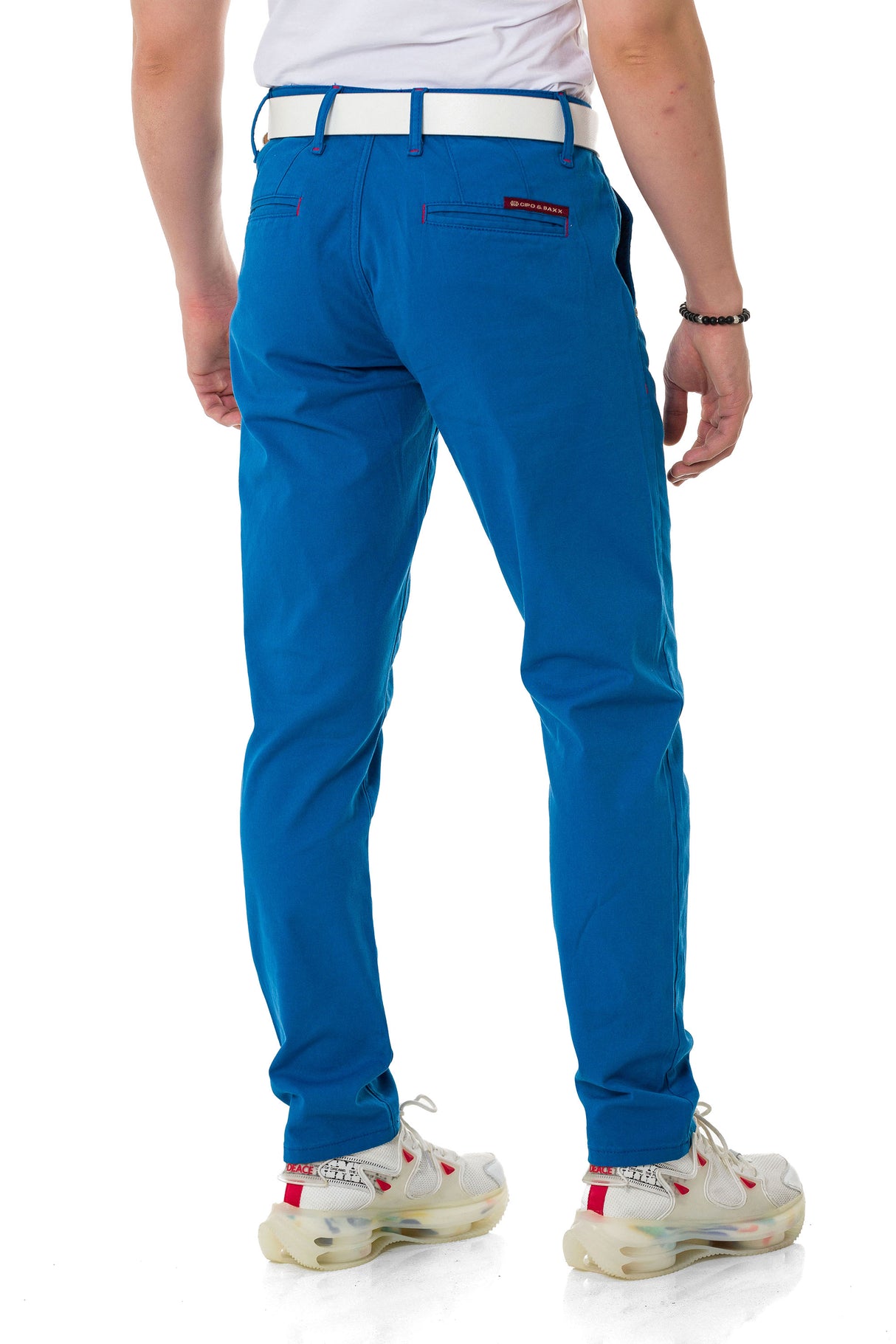 CD842-W men's fabric trousers in the fashionable slim fit cut