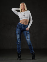 WD531 Basic Women's Jeans with Cargopocket