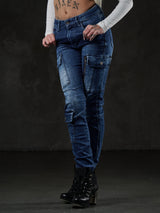 WD531 Basic Women's Jeans with Cargopocket