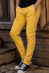 CD842 Men's fabric trousers in the fashionable slim fit cut