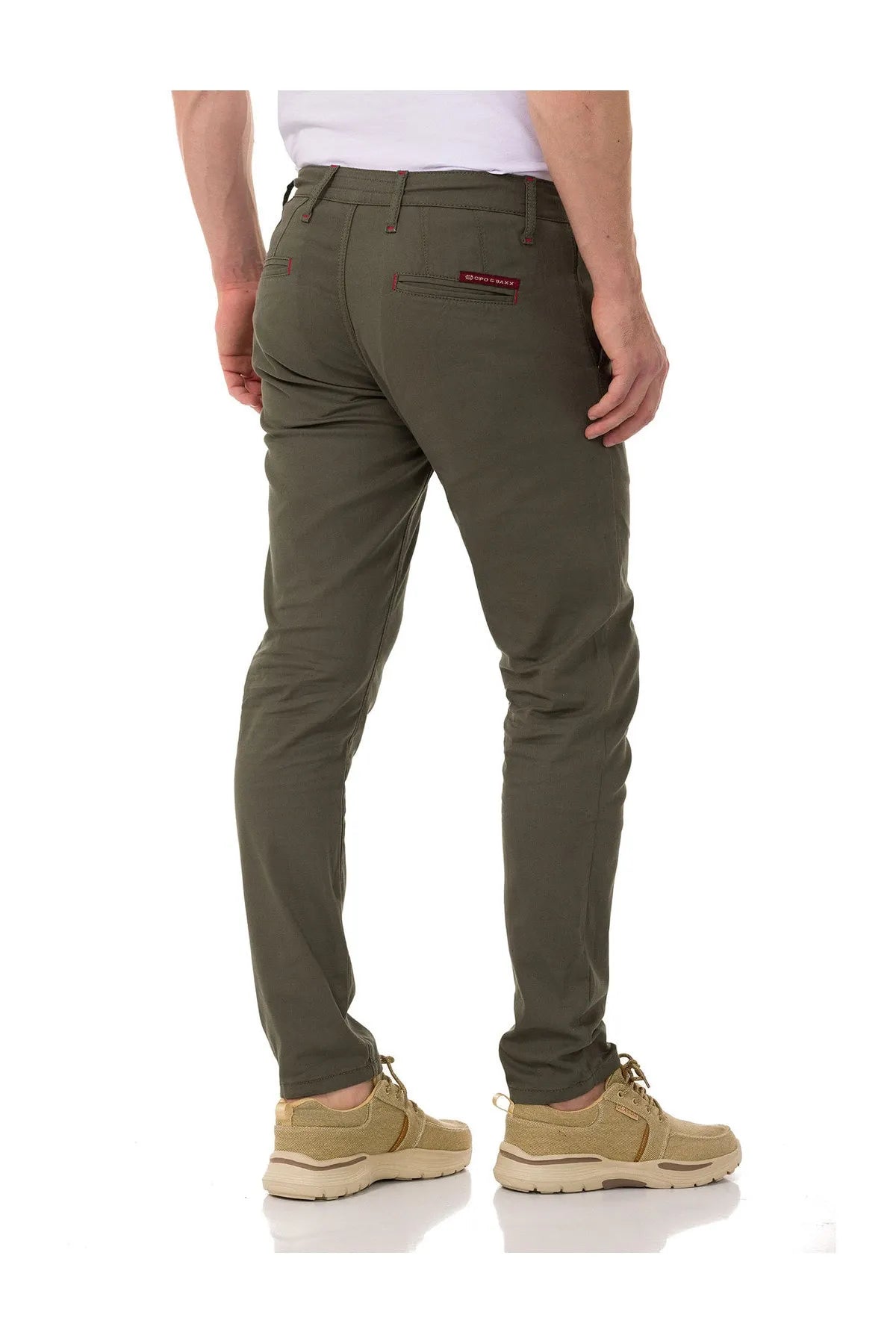 CD842 Herren Stoffhose im modischen Slim Fit-Schnitt