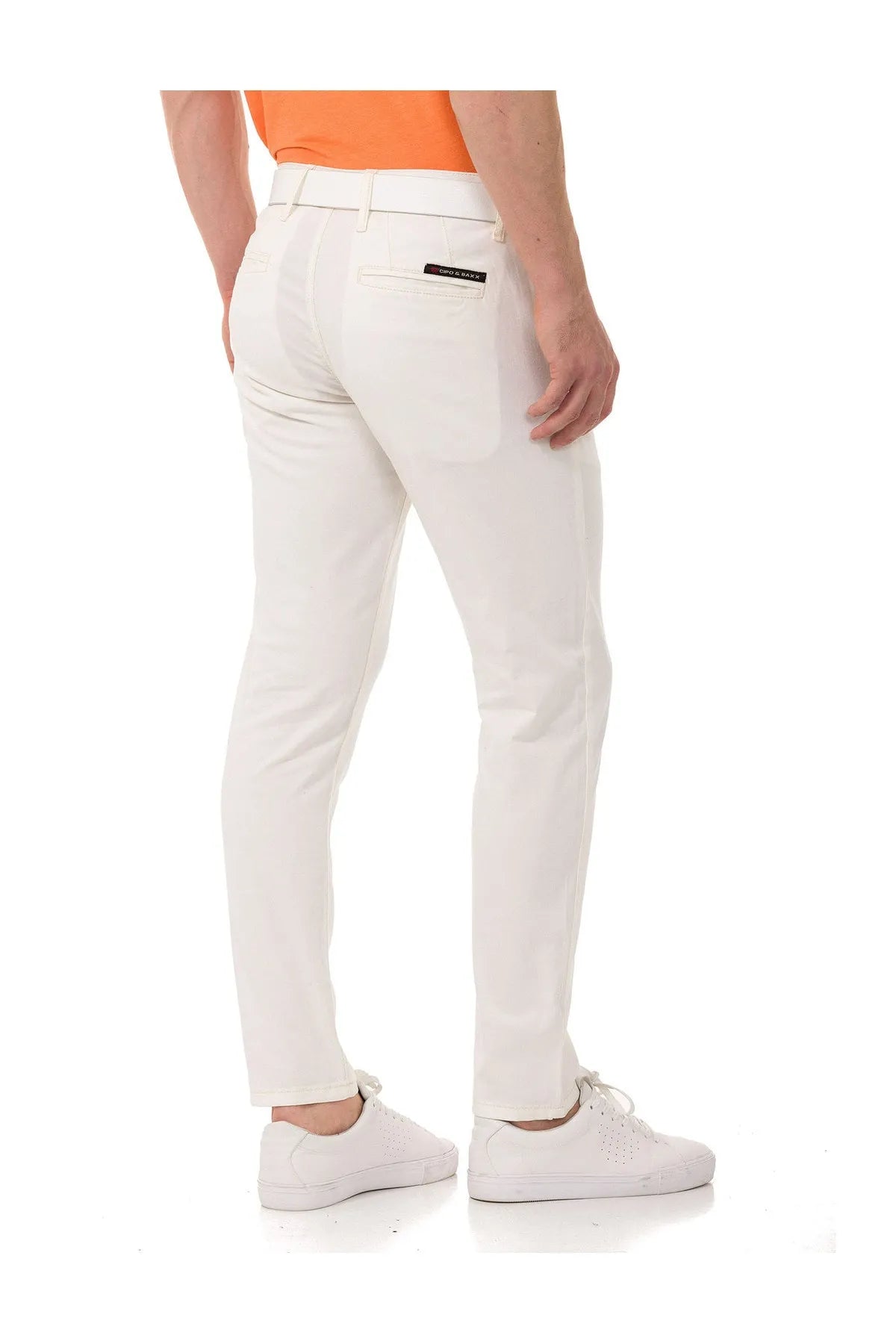 CD842 Men's fabric trousers in the fashionable slim fit cut