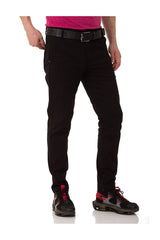 CD842 Men's fabric trousers in the fashionable slim fit cut