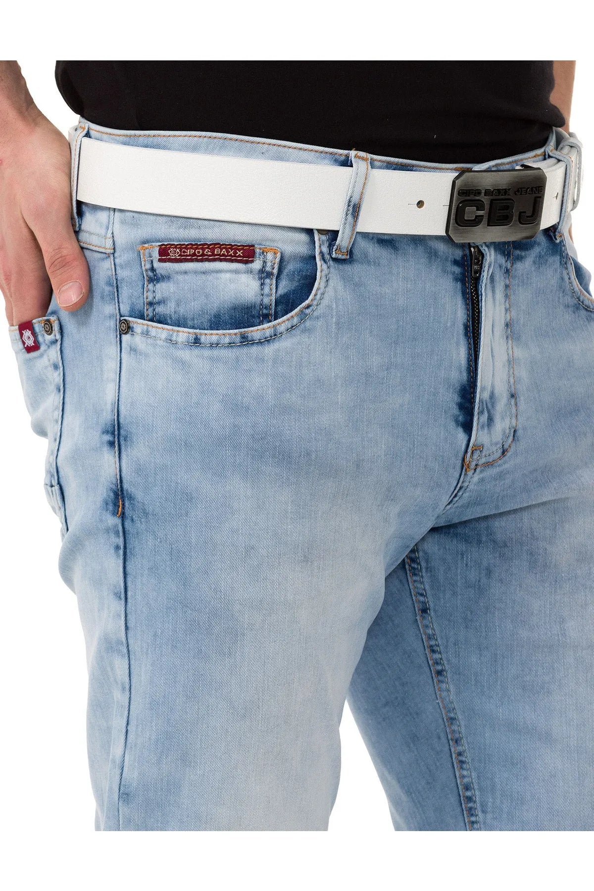 CD820 Jeans pour hommes Slim-Fit Basic Look