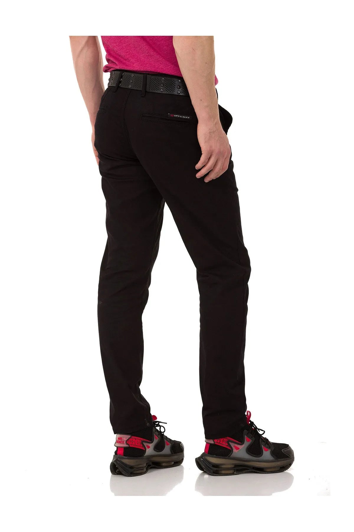 CD842 Men's fabric trousers in the fashionable slim fit cut