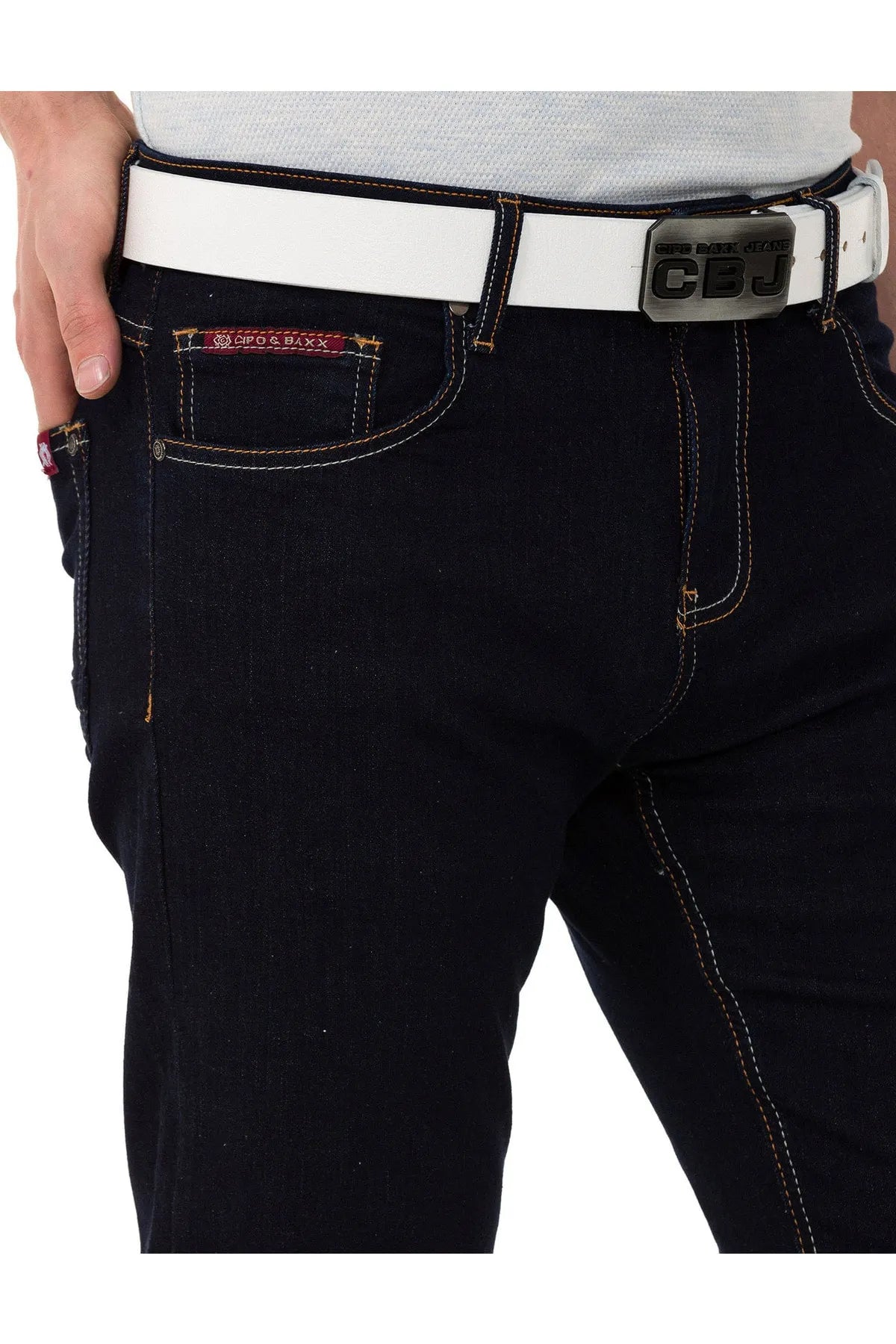 CD820 Jeans pour hommes Slim-Fit Basic Look