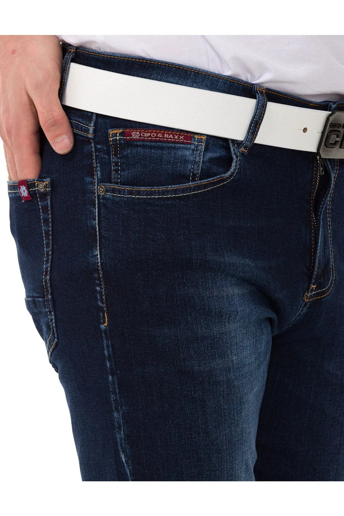 CD820 Jeans pour hommes Slim-Fit Basic Look