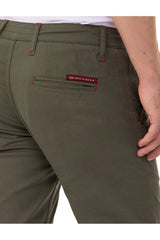 CD842 Men's fabric trousers in the fashionable slim fit cut