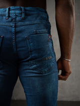 CD699 Herren Straight Fit-Jeans mit cooler Used-Waschung