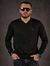 CP242 Pull pour hommes noirs