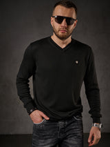 CP242 Pull pour hommes noirs