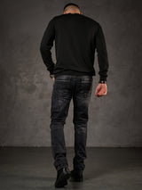 CP242 Pull pour hommes noirs