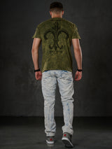 CD272 Herren bequeme Jeans mit bestickten Nähten in Straight Fit