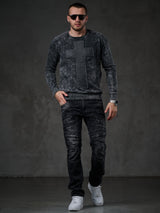 CL266 Herren Sweatshirt mit toller Waschung