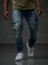 CD478 Comfortabele Heren Jeans in Washed-Out Optiek Slim Fit