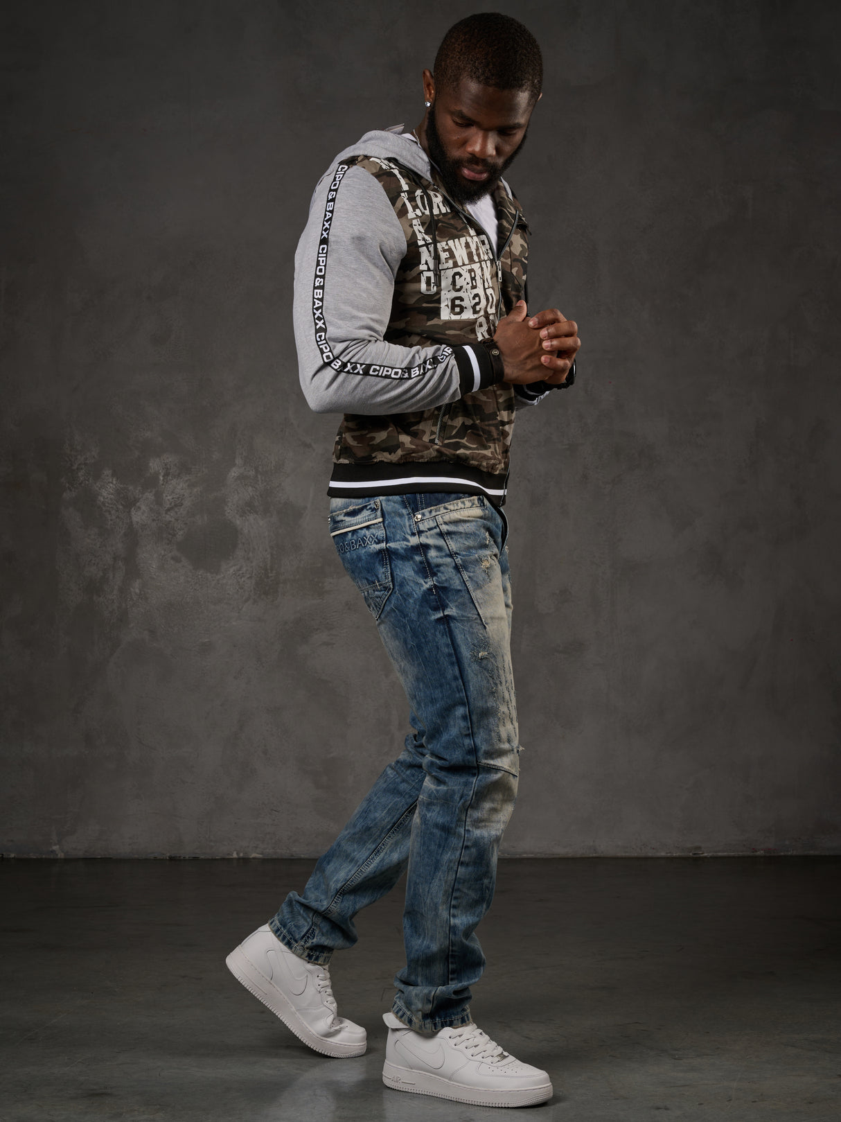 CJ215 Khaki Camouflage Men's Jacket
