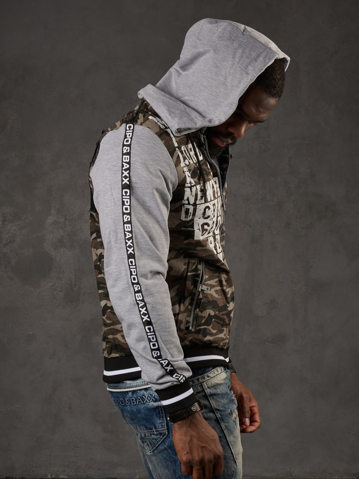 CJ215 Khaki Camouflage Men's Jacket