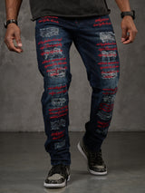 CD694 Jeans da uomo design particolare