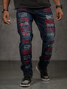  CD694 jeansy w ekstrawaganckim stylu