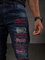 CD694 Jeans da uomo design particolare