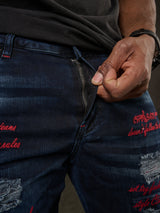 CD694 Jeans da uomo design particolare