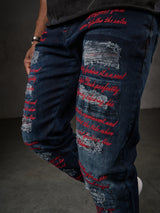 CD694 Jeans da uomo design particolare