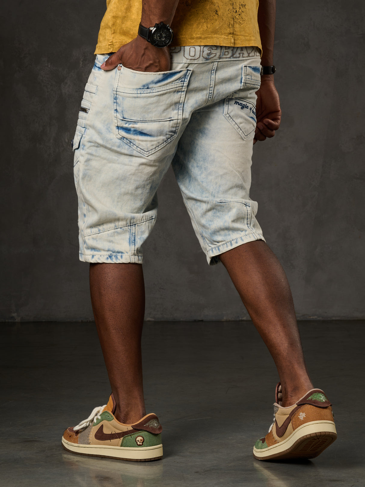 CK131 Heren Capri met Zijzakken