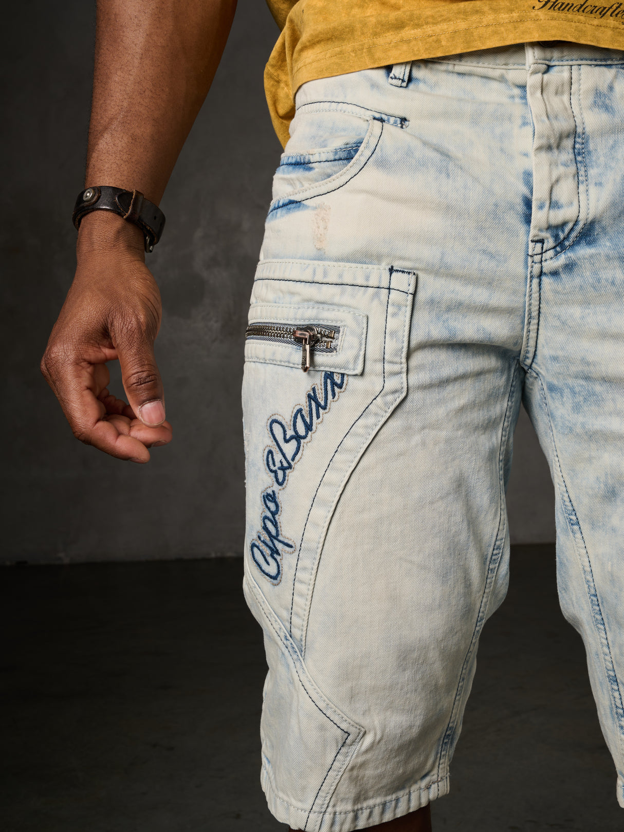 CK131 Heren Capri met Zijzakken