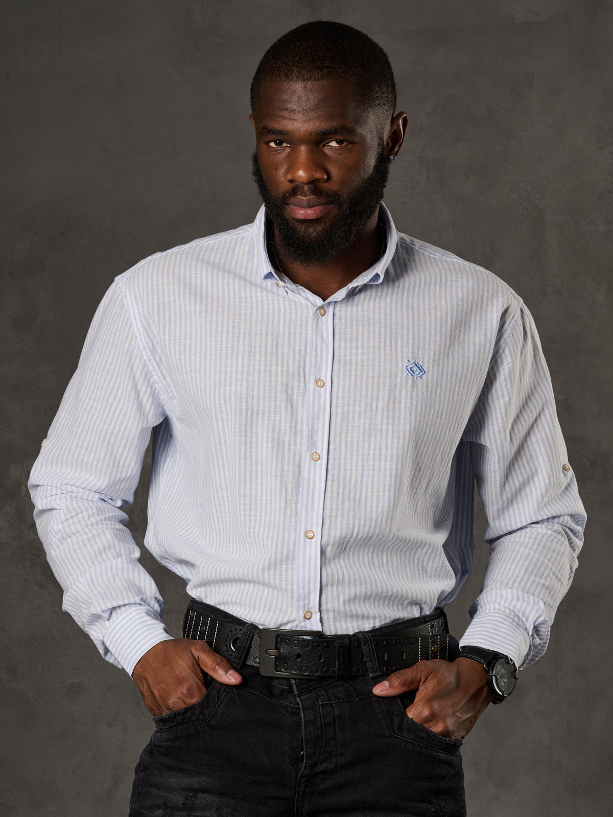 CH194 Men's shirt with Kent Collar line design