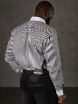 CH192 Camisa para hombres con diseño de línea