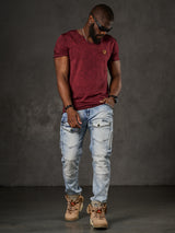 CD810 Herren Jeans in extravagantem Look