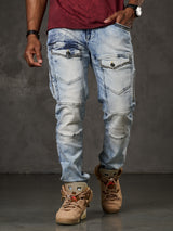 CD810 Herren Jeans in extravagantem Look