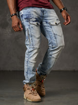 CD810 Herren Jeans in extravagantem Look