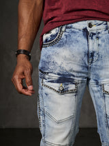 CD810 Herren Jeans in extravagantem Look