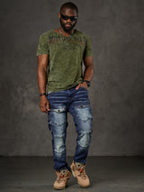 CD810 Herren Jeans in extravagantem Look