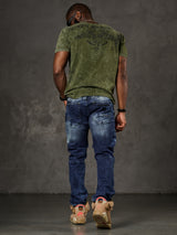 CD810 Herren Jeans in extravagantem Look