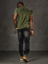CD807 Herren Jeans mit elastische Basic Look