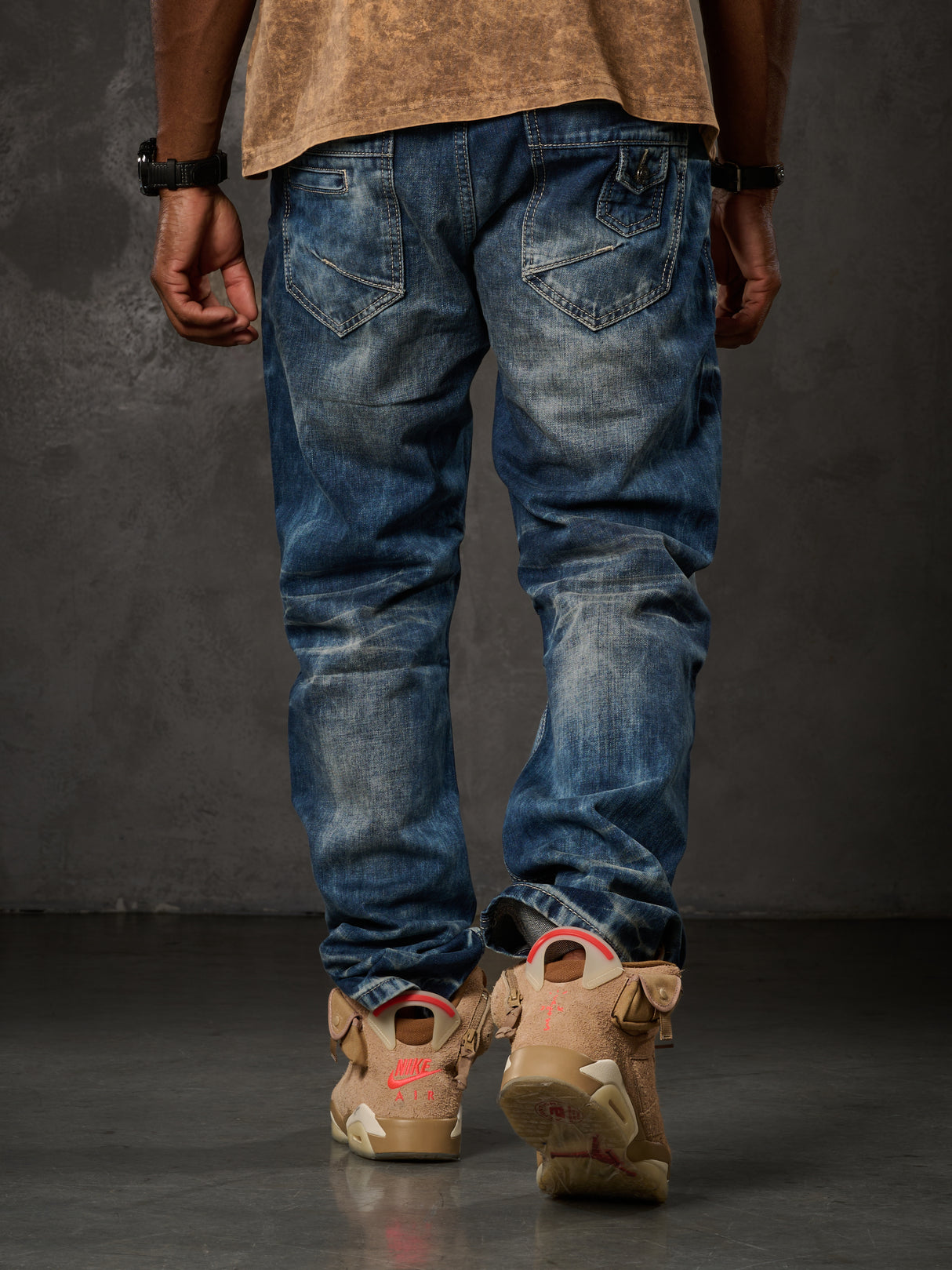 CD328 Herren bequeme Jeans in Regular Fit