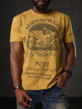 CT813 Herren T-Shirt mit coolem Motorrad-Print