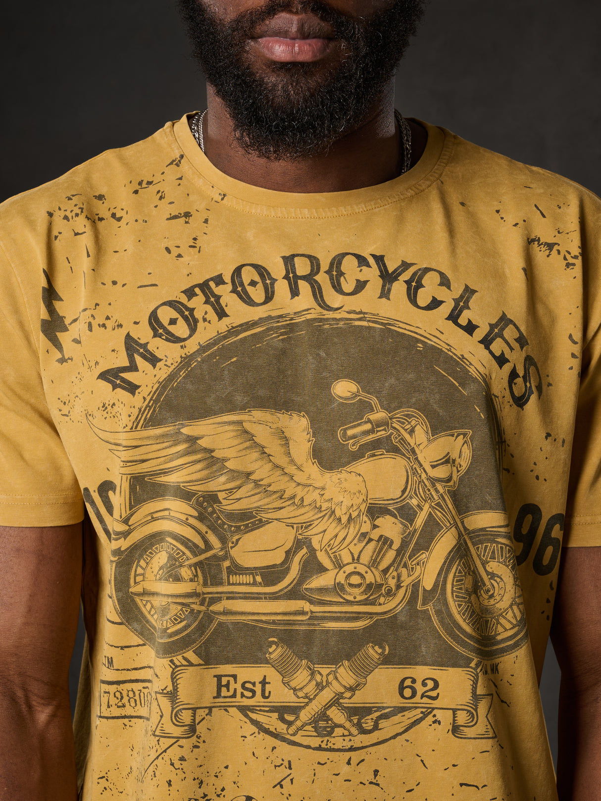 CT813 Herren T-Shirt mit coolem Motorrad-Print