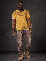 CD860 Herren Jeans – Straight Fit in Blaugrün und Braun