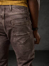 CD860 Herren Jeans – Straight Fit in Blaugrün und Braun