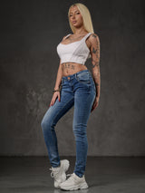 WD344 jeansy damskie slim fit