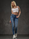 WD344 jeansy damskie slim fit