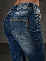 WD460 women Slim-Fit jeans with subtle wash and cool rivets