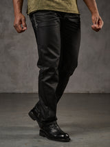 CD295 Herren bequeme Jeans im glänzenden Matt-Look in Straight Fit