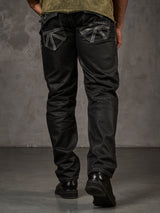 CD295 Herren bequeme Jeans im glänzenden Matt-Look in Straight Fit