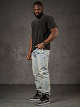 CD319X Herren bequeme Jeans in Straight Fit